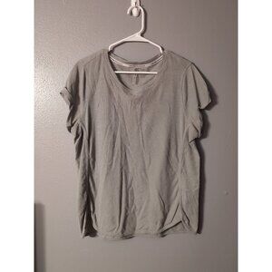 Calvin Klein Performance Green Short Sleeve Workout Yoga Shirt Size XL